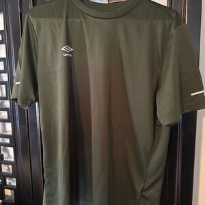 Umbro Men's Olive Athletic Short-Sleeve Jersey